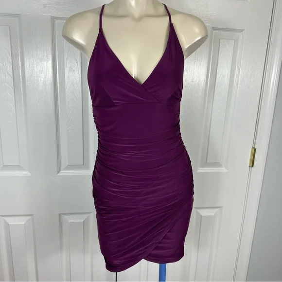 FOREVER 21 dress PLUM PURPLE sleeveless small party dress WOMENS APPAREL new S - Picture 8 of 12
